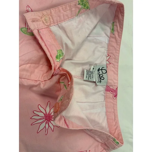 Vintage Lilly Pulitzer Size 8 Lobster Cocktail Pink Pants - Picture 4 of 6